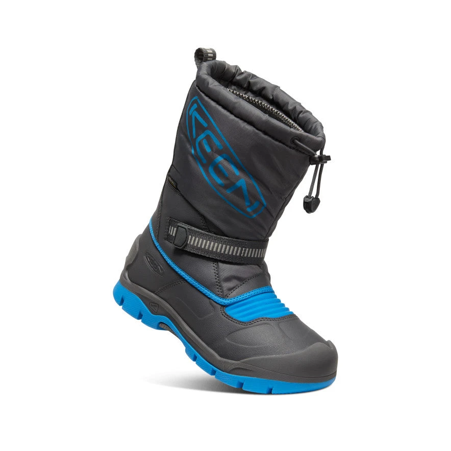 Keen Big Kids' Snow Troll Waterproof Boot | Magnet/Blue Aster - Image 3