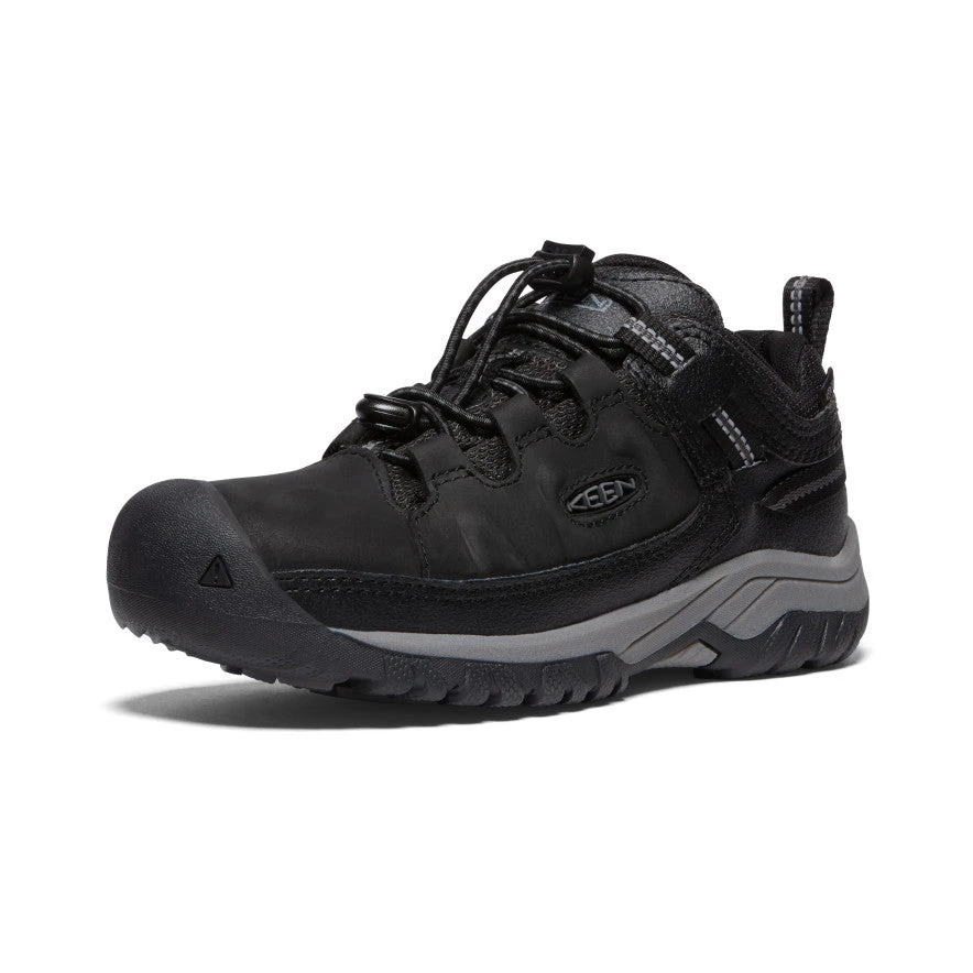 Keen Big Kids' Targhee Waterproof Shoe | Black/Steel Grey - Image 3