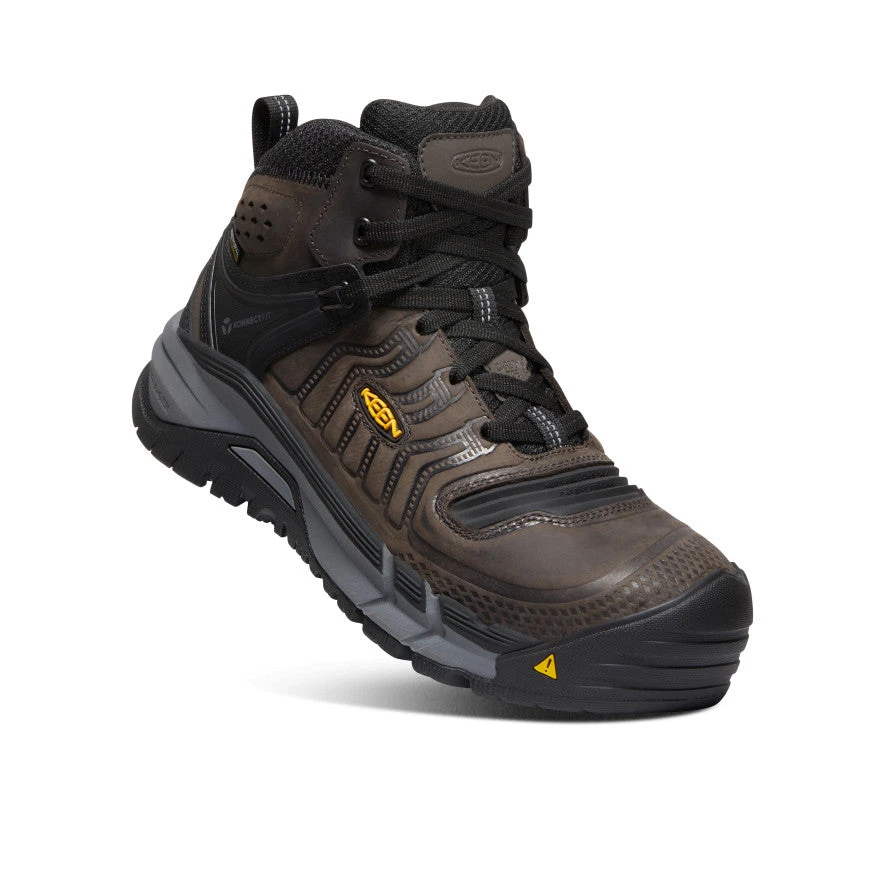 Keen Men's Kansas City+ Waterproof Mid (Carbon-Fiber Toe) | Coffee Bean/Black - Image 3
