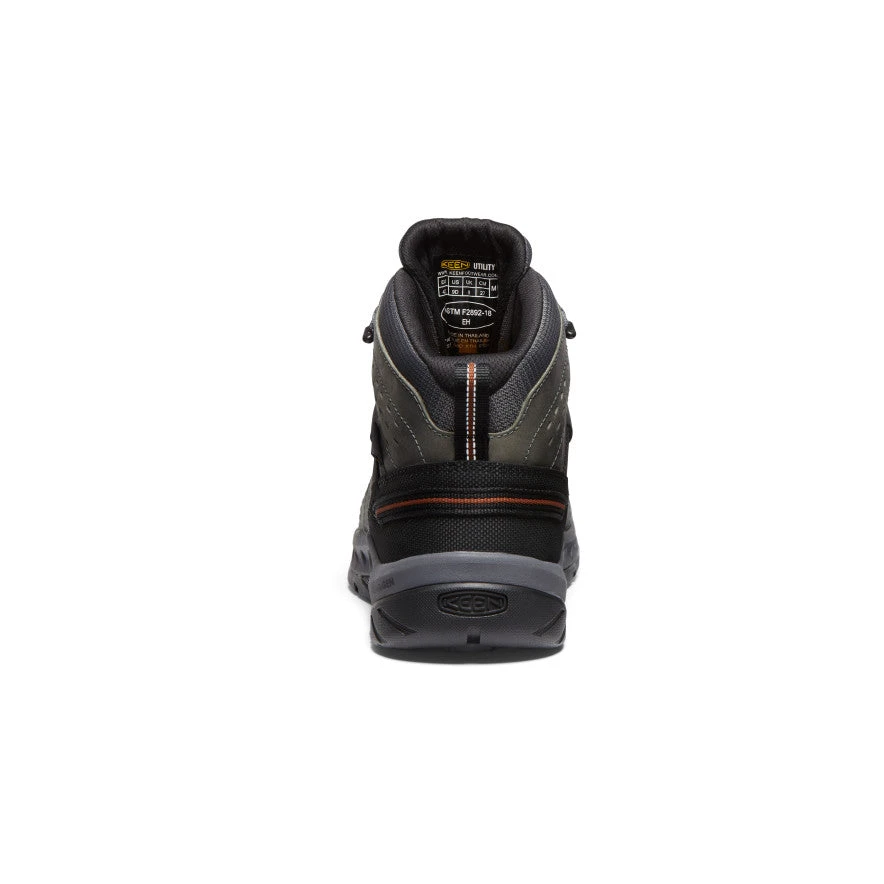 Keen Men's Flint II Waterproof Mid (Soft Toe) | Steel Grey/Tortoise Shell - Image 5