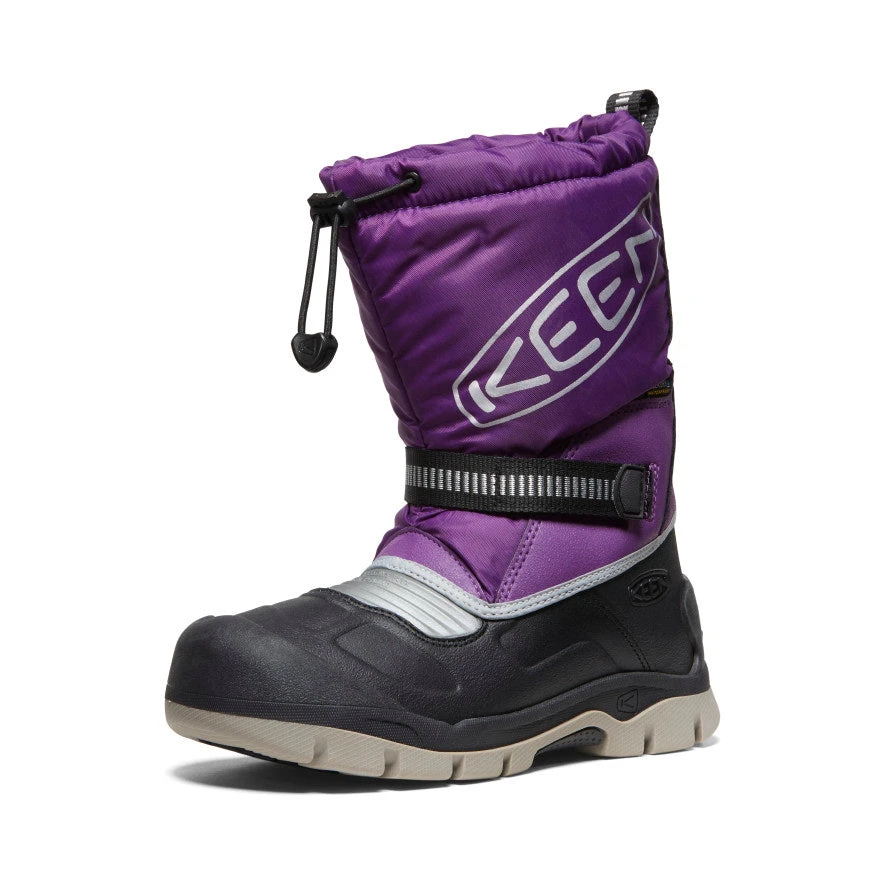 Keen Big Kids' Snow Troll Waterproof Boot | Charisma/Silver - Image 3