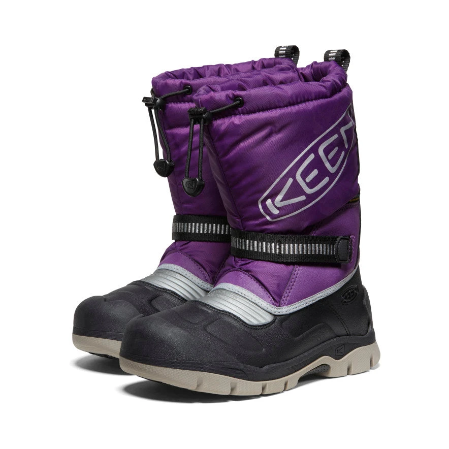 Keen Big Kids' Snow Troll Waterproof Boot | Charisma/Silver - Image 2