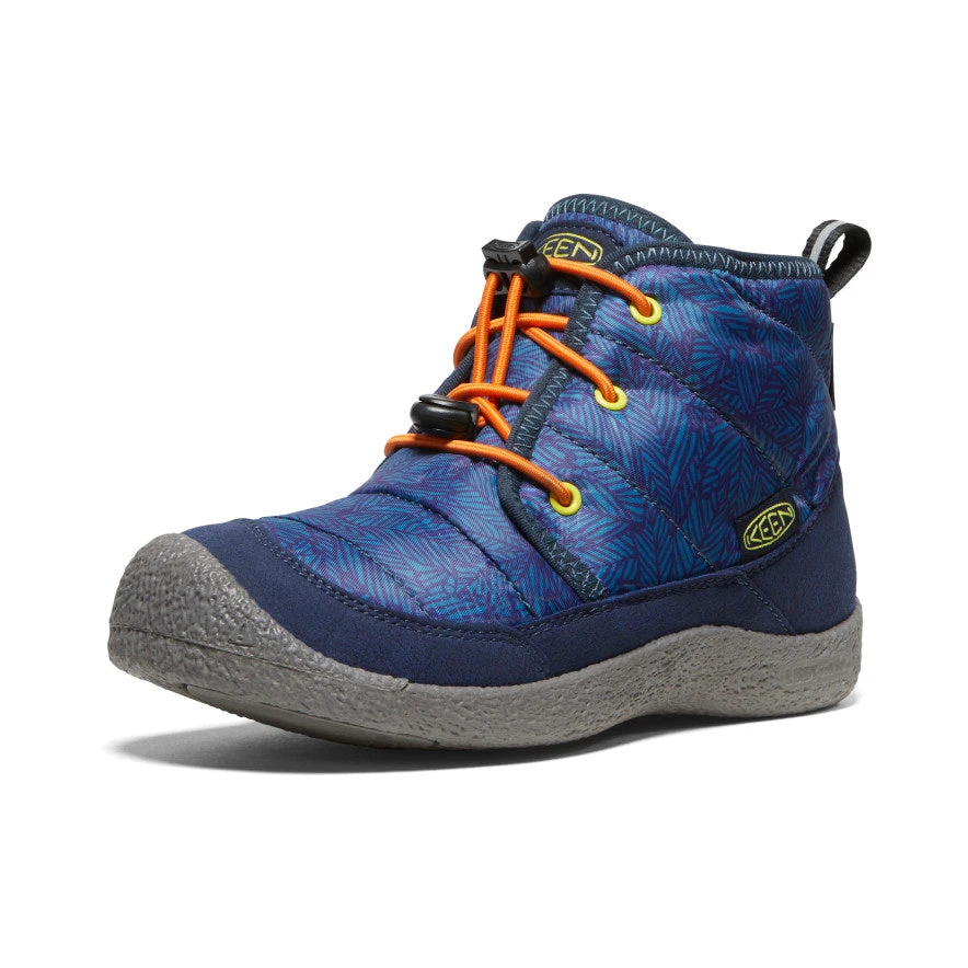 Keen Big Kids' Howser II Waterproof Chukka | Deep Lagoon/Evening Primrose - Image 3