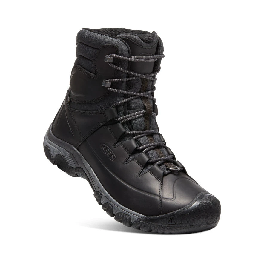 Keen Men's Targhee High Lace Waterproof Boot | Black/Raven - Image 3