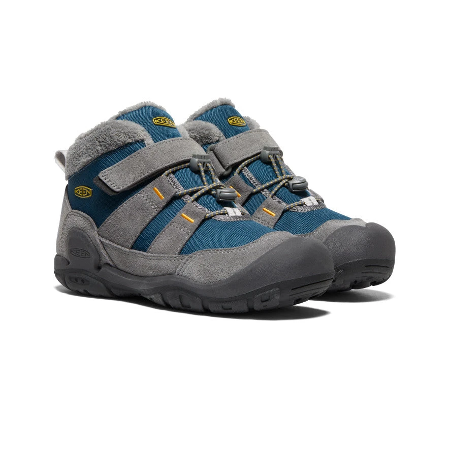 Keen Big Kids' Knotch Chukka | Steel Grey/Blue Wing Teal - Image 2