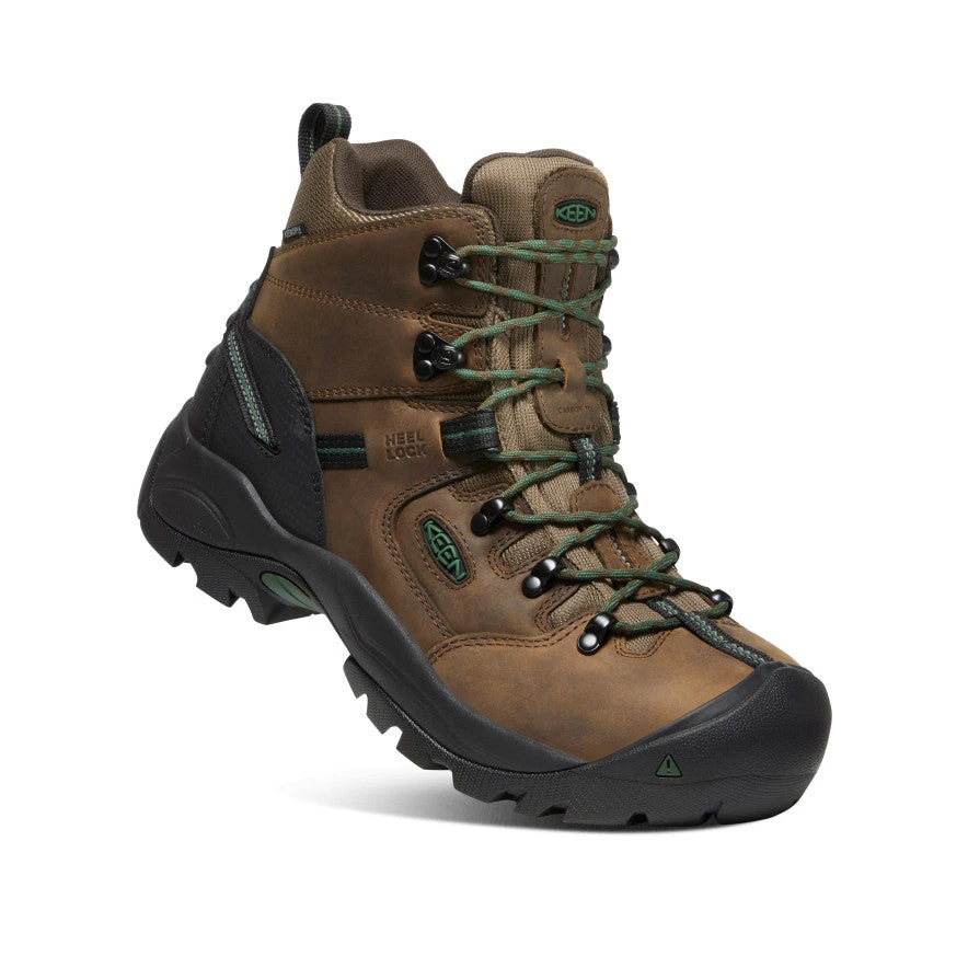 Keen Men's Pittsburgh Energy 6" Waterproof Boot (Carbon-Fiber Toe) | Cascade Brown/Greener Pastures - Image 3
