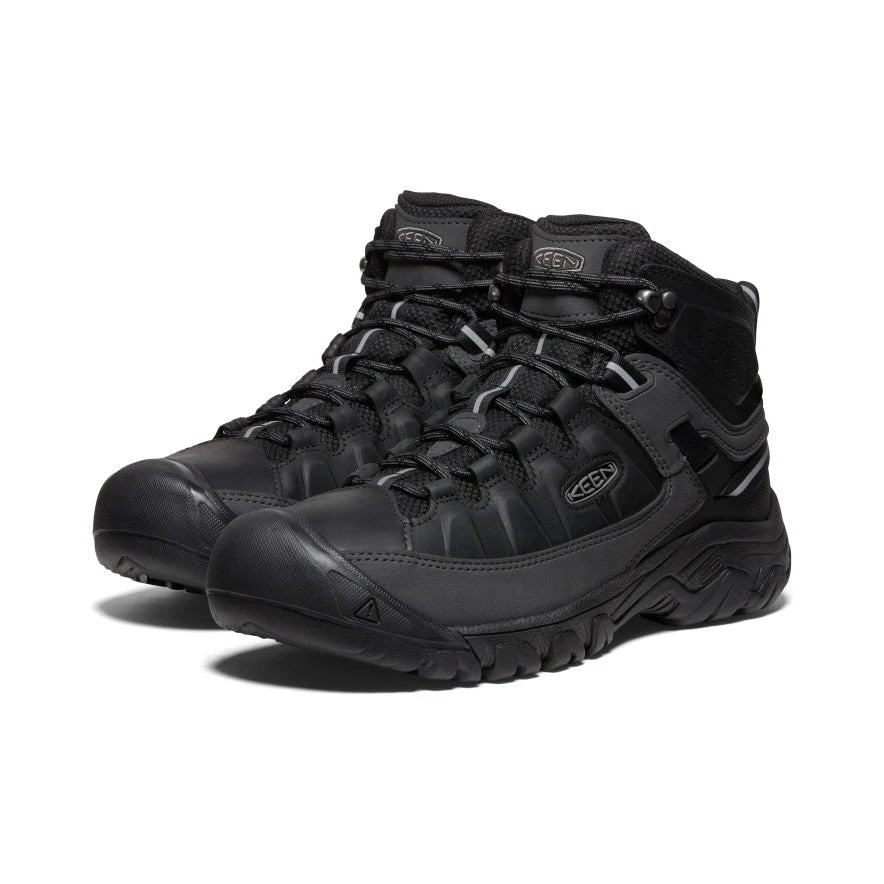 Keen Men's Targhee III Waterproof Mid | Triple Black - Image 2