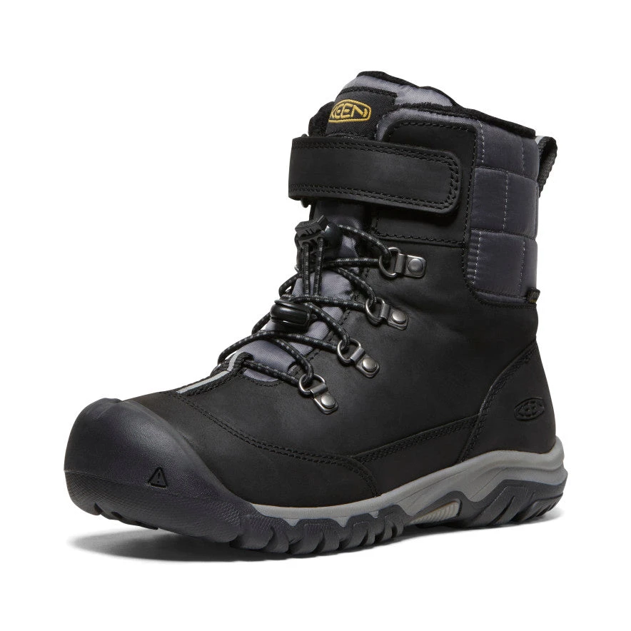Keen Big Kids' Kanibou Waterproof Winter Boot | Black/Magnet - Image 3