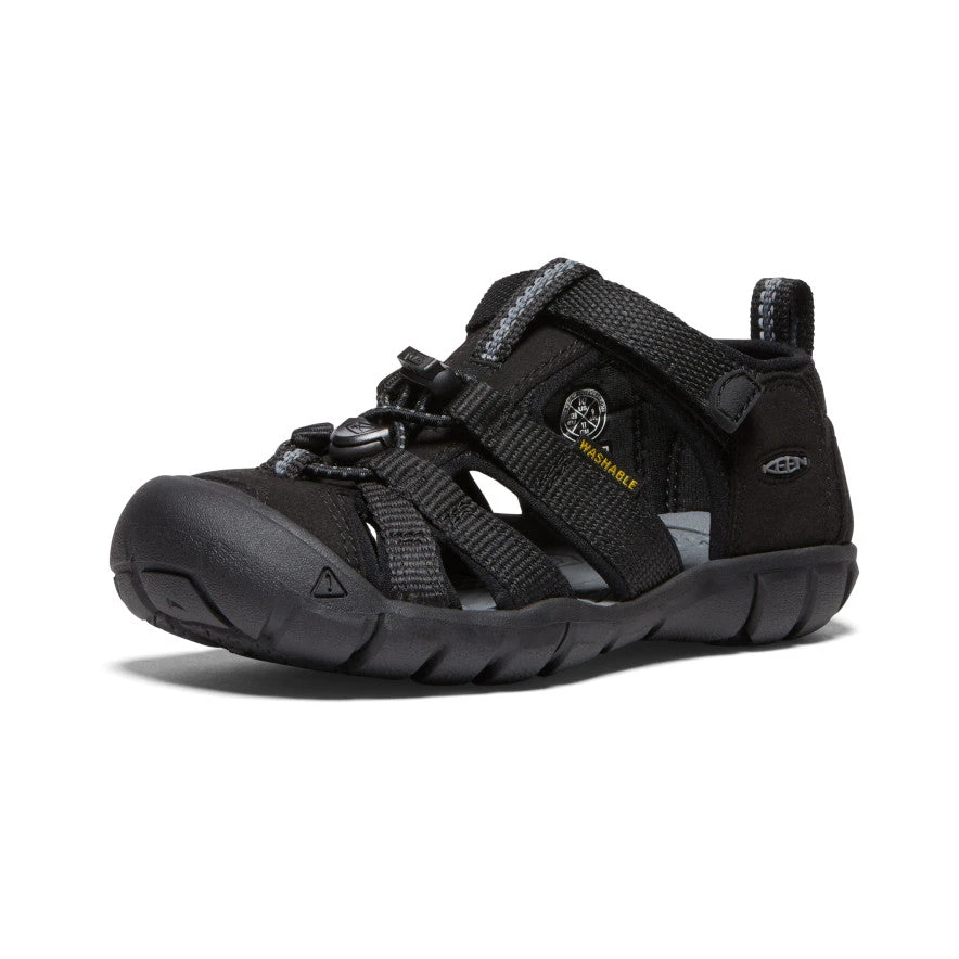 Keen Little Kids' Seacamp II CNX | Black/Grey - Image 3