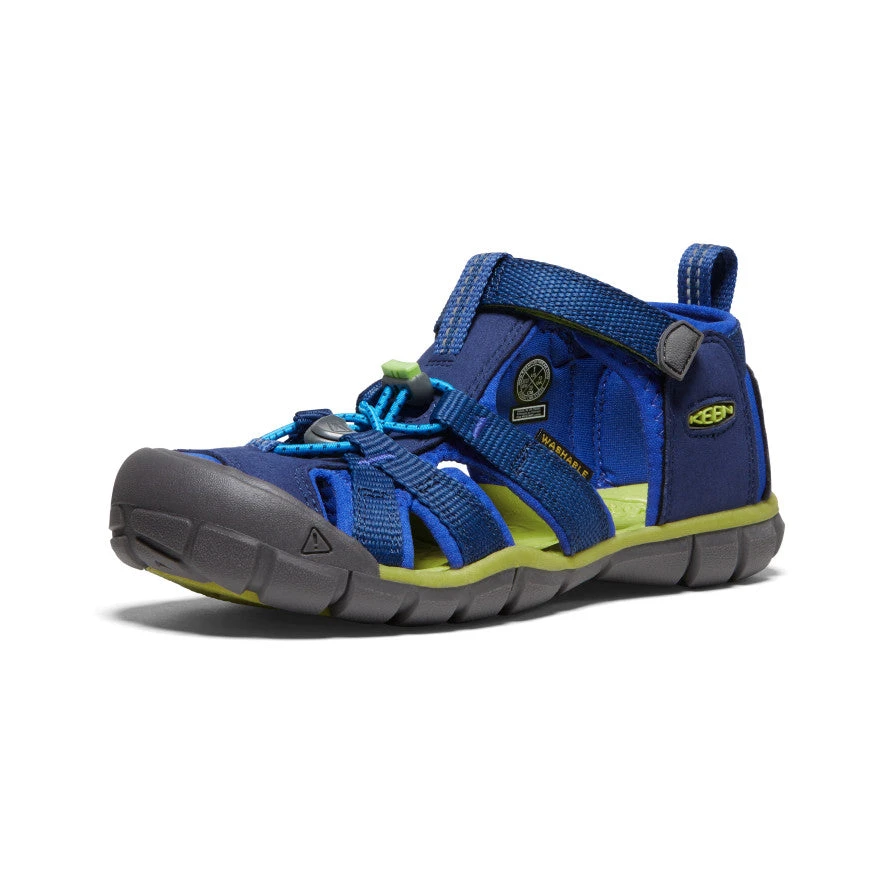 Keen Big Kids' Seacamp II CNX | Blue Depths/Chartreuse - Image 3