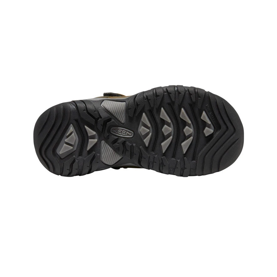 Keen Little Kids' Ridge Flex Waterproof Boot | Dark Olive/Dusky Citron - Image 4