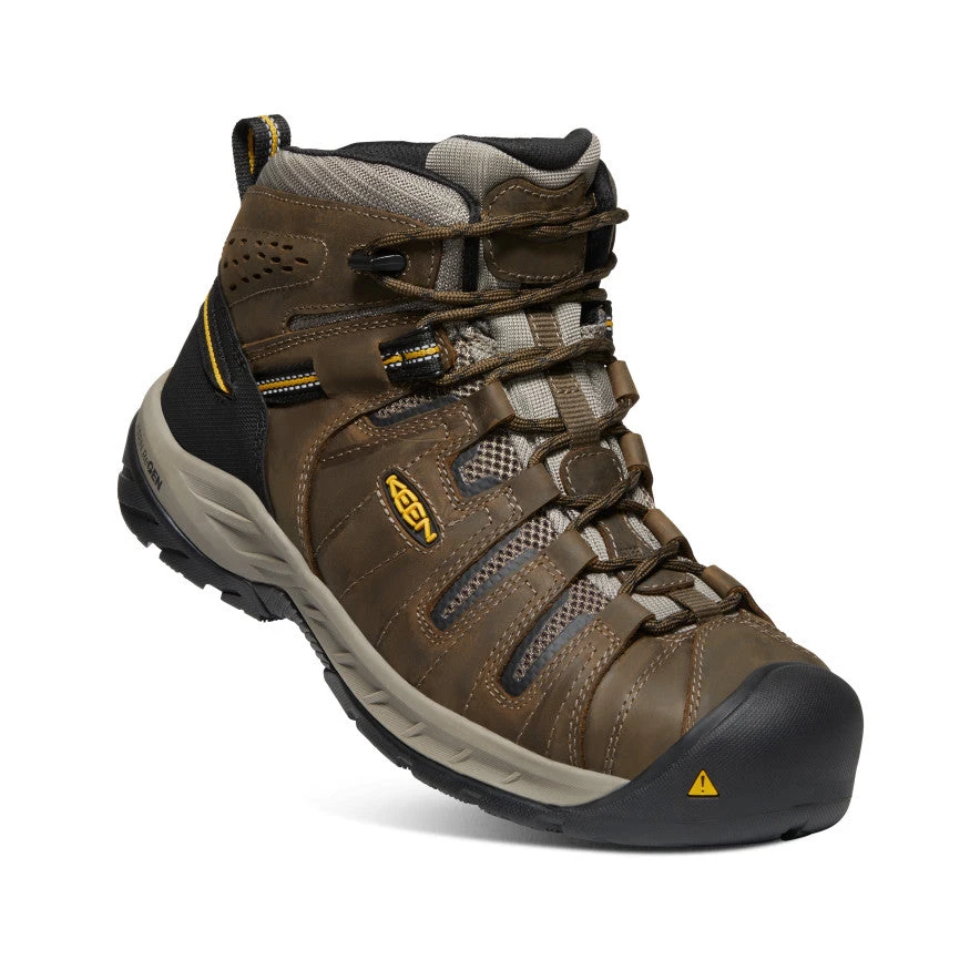 Keen Men's Flint II Boot (Steel Toe) | Cascade Brown/Golden Rod - Image 3