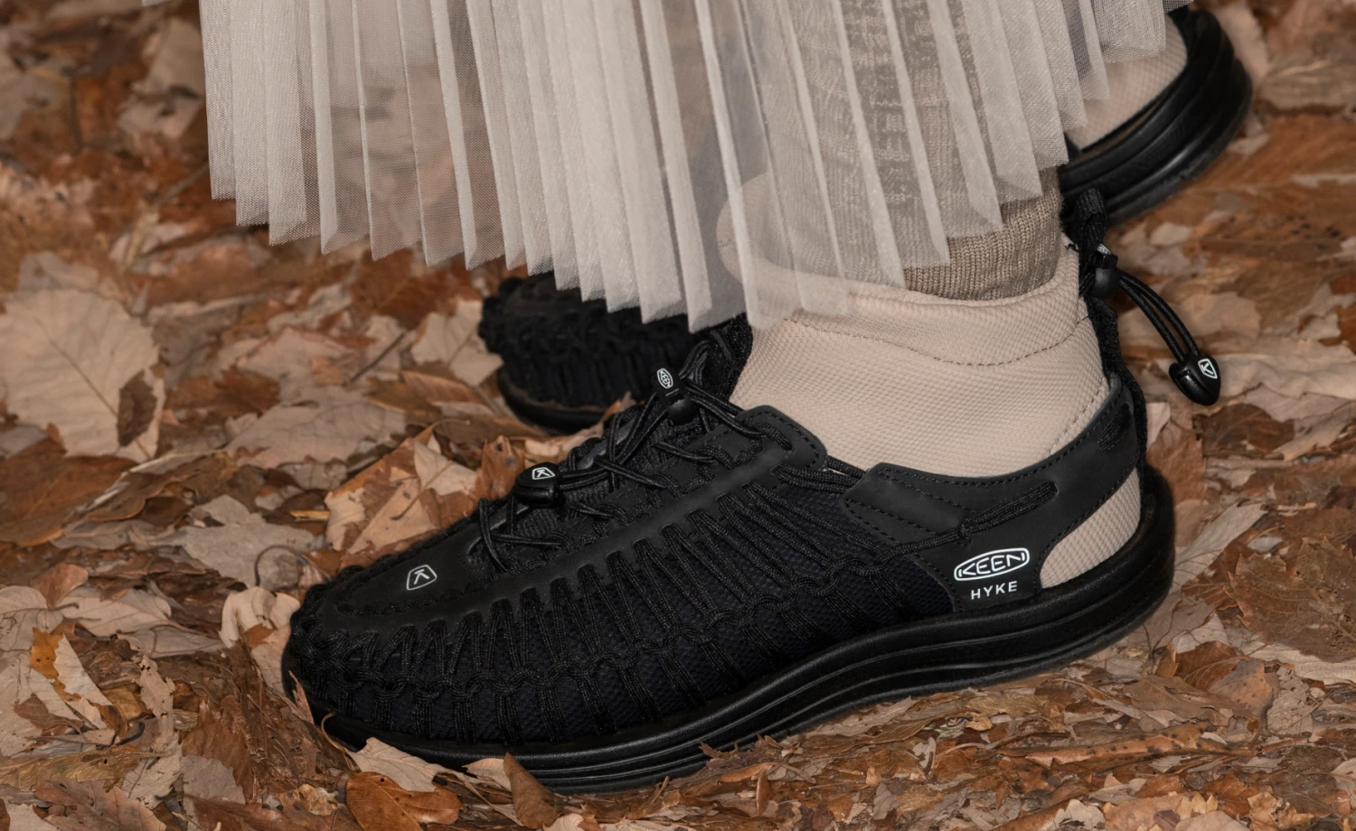 Keen Women's UNEEK High Top X HYKE | HYKE Timberwolf - Image 7