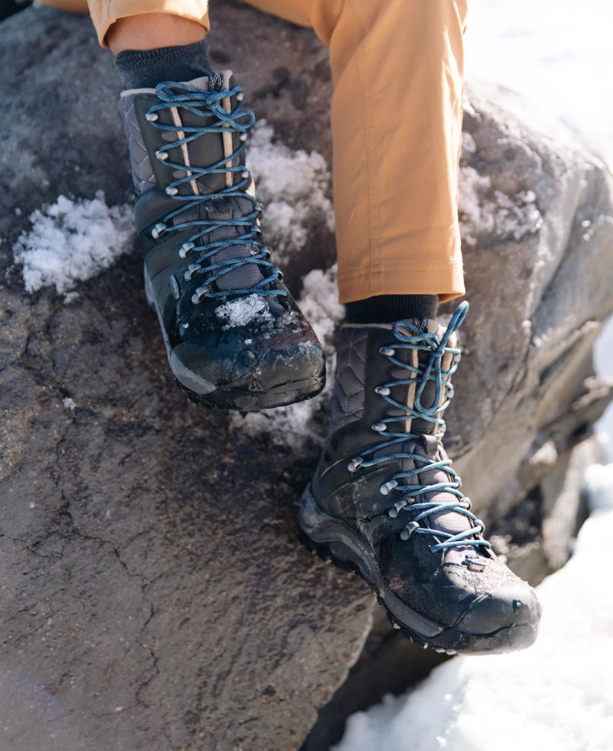 Keen Women's Revel IV High Polar Waterproof Boot | Black/North Atlantic - Image 8