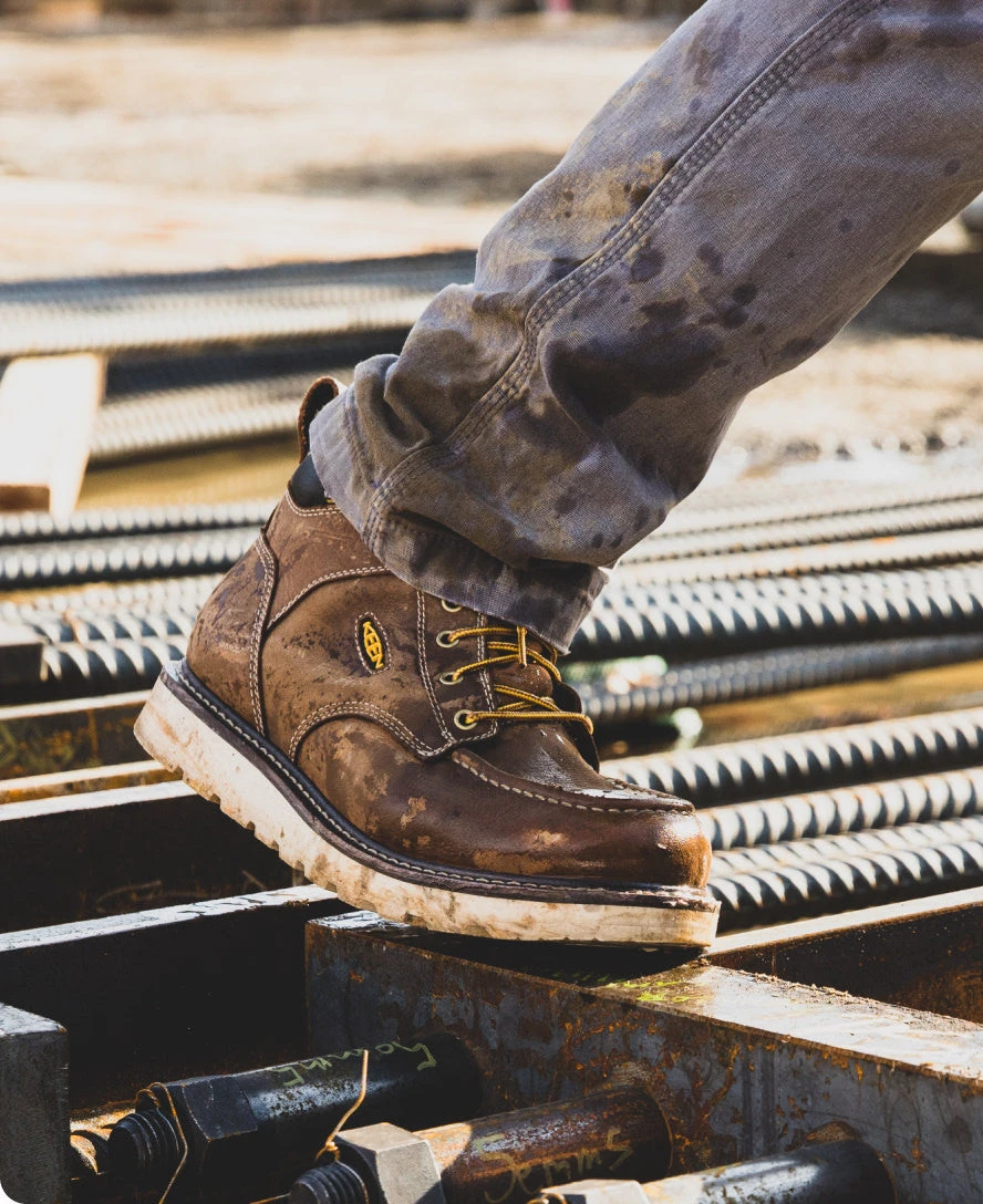 Keen Men's Cincinnati 6" Waterproof Boot (Soft Toe) | Belgian/Sandshell - Image 6