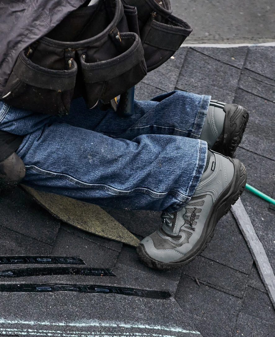 Keen Men's Reno Mid KBF Waterproof (Carbon-Fiber Toe) | Magnet/Black - Image 9
