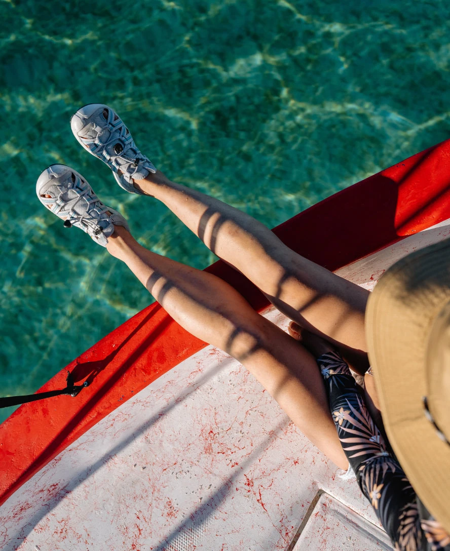 Keen Women's Drift Creek H2 Sandal | Alloy/Granite Green - Image 8