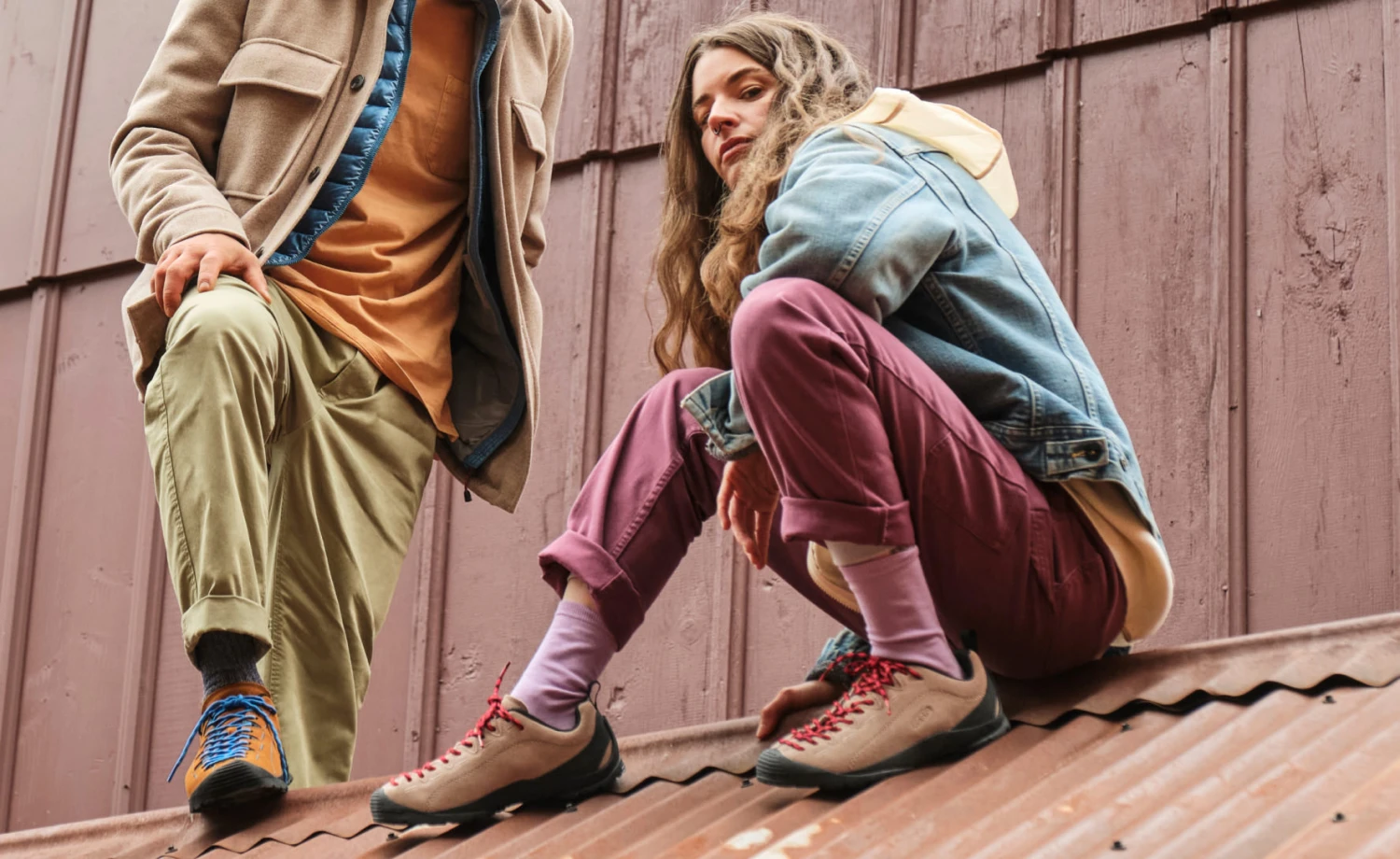 Keen Women's Jasper Suede Sneakers | Cathay Spice/Orion Blue - Image 5