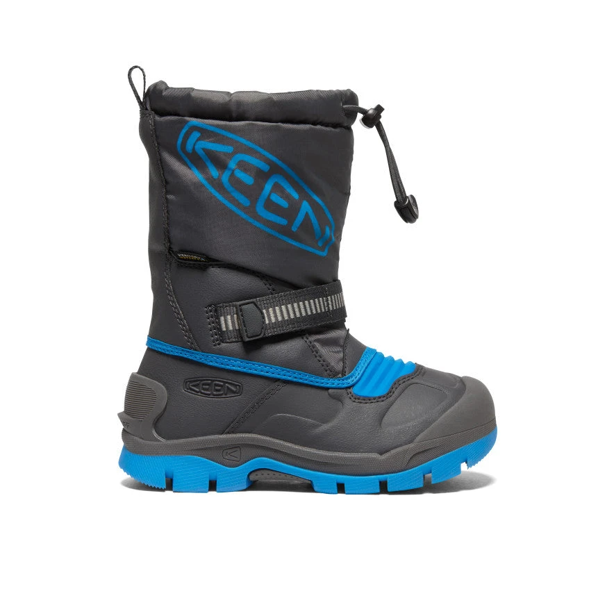 Keen Little Kids' Snow Troll Waterproof Boot | Magnet/Blue Aster