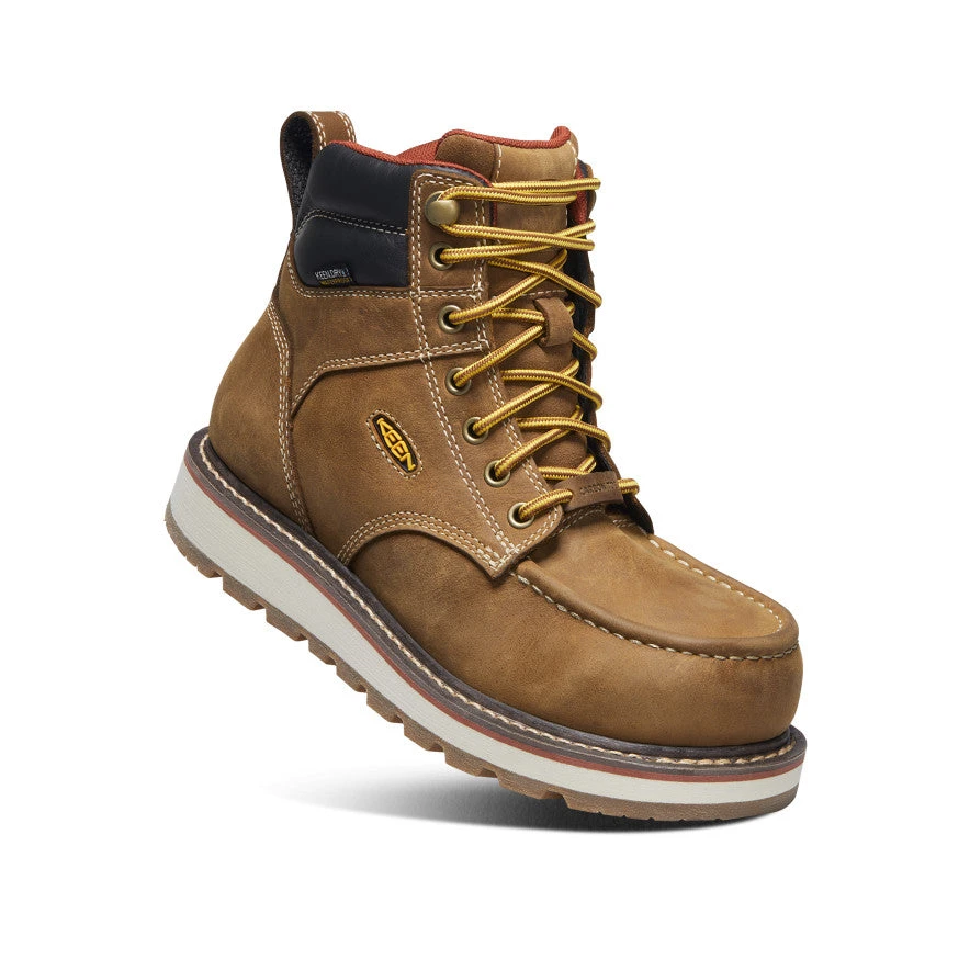 Keen Women's Cincinnati 6" Waterproof Boot (Carbon-Fiber Toe) | Belgian/Sandshell - Image 3