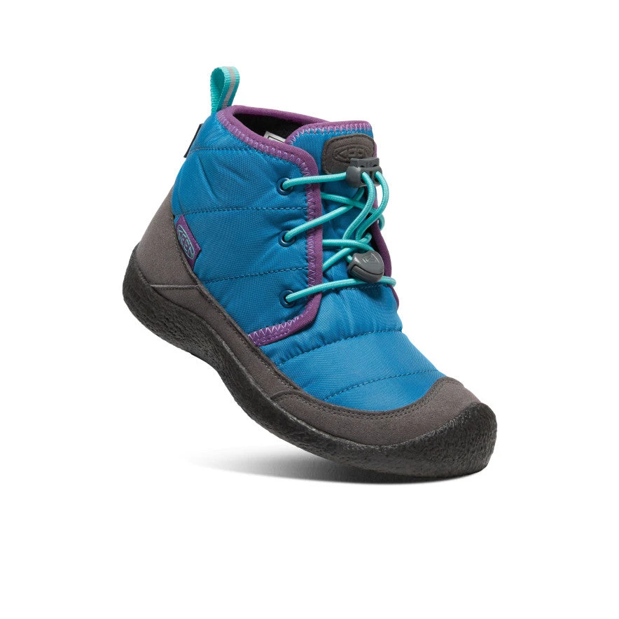 Keen Big Kids' Howser II Waterproof Chukka | Mykonos Blue/Atlantis - Image 3