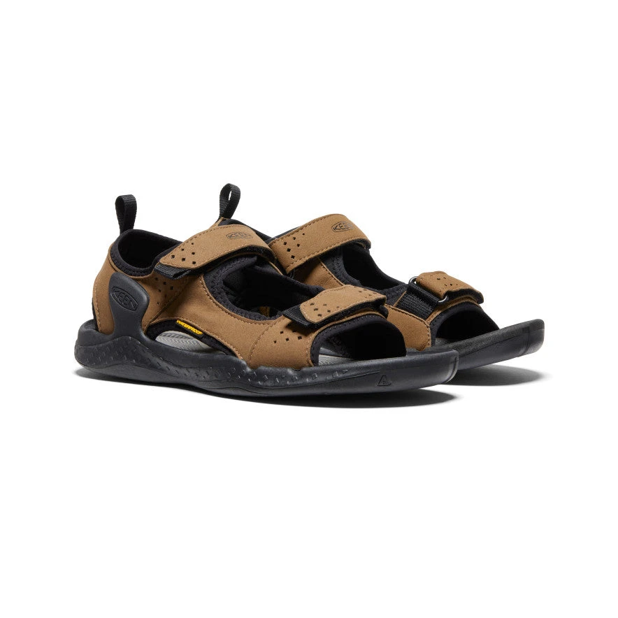 Keen Men's Drift Creek Two-Strap Sandal | Bison/Black - Image 2