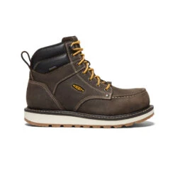Keen Men's Cincinnati 6" Waterproof Boot (Carbon-Fiber Toe) | Dark Chocolate/Sandshell