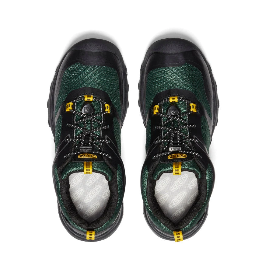 Keen Big Kids' Wanduro Waterproof Shoe | Black/Greener Pastures - Image 4