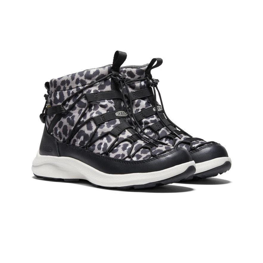 Keen Women's UNEEK SNK II Waterproof Chukka | Animal Print/Silver Birch - Image 2