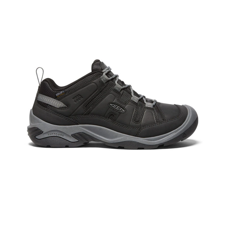 Keen Men's Circadia Waterproof Shoe | Black/Steel Grey