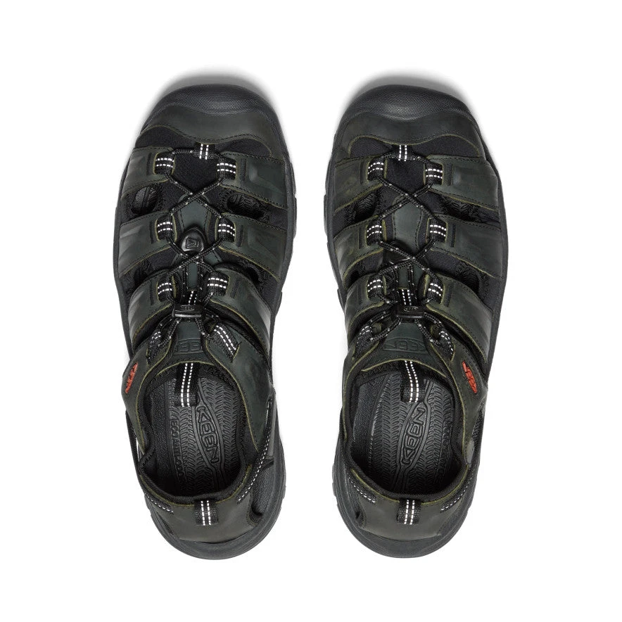 Keen Men's Targhee III Sandal | Grey/Black - Image 4