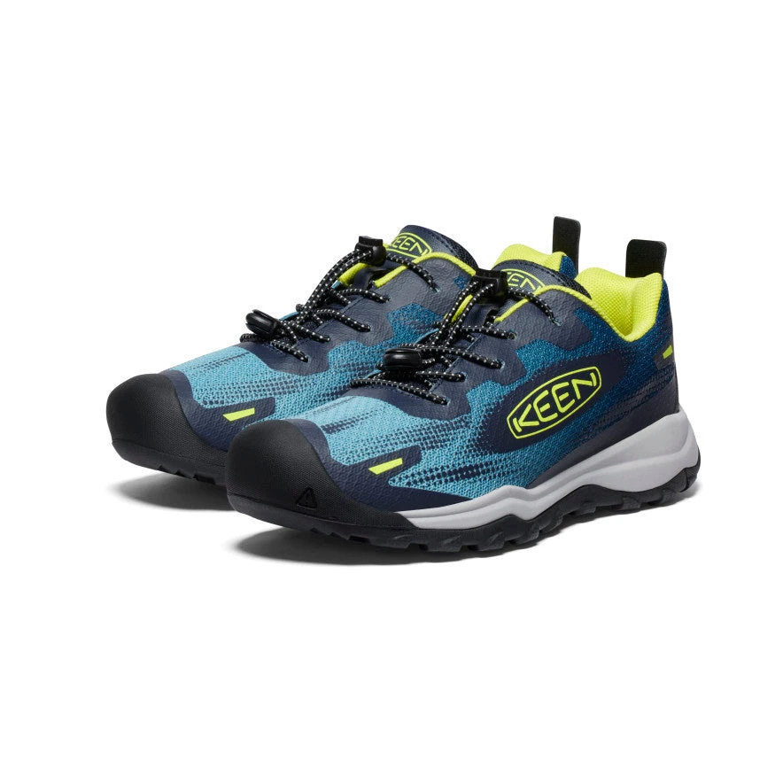 Keen Big Kids' Wanduro Speed Hiking Shoe | Legion Blue/Evening Primrose - Image 2