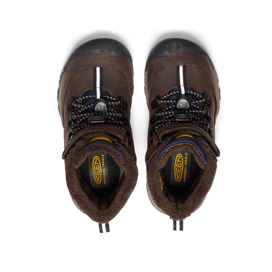 Keen Little Kids' Kanibou Waterproof Winter Boot | Java/Naval Academy - Image 4