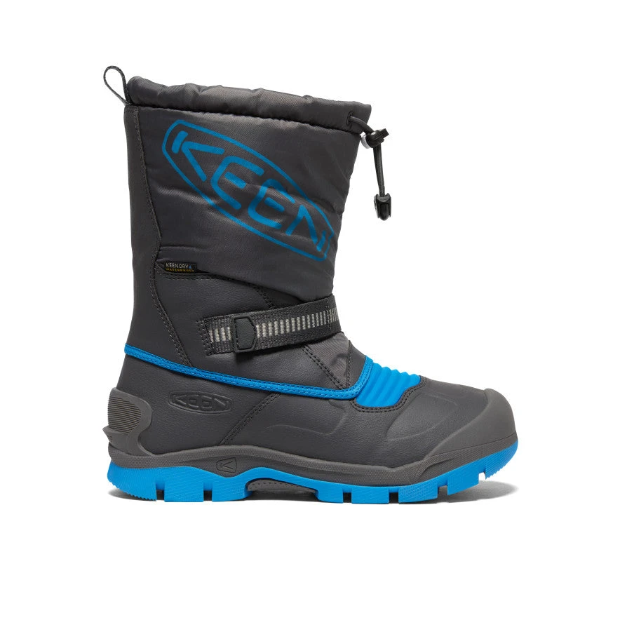 Keen Big Kids' Snow Troll Waterproof Boot | Magnet/Blue Aster