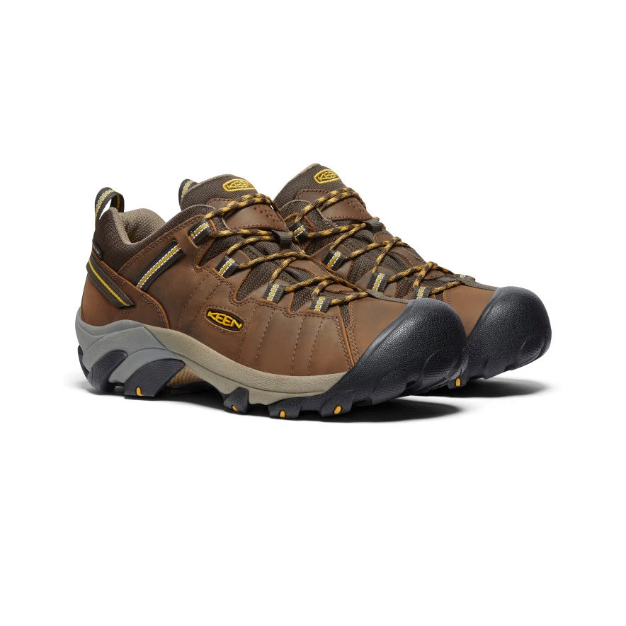 Keen Men's Targhee II Waterproof Wide | Cascade Brown/Golden Yellow - Image 2